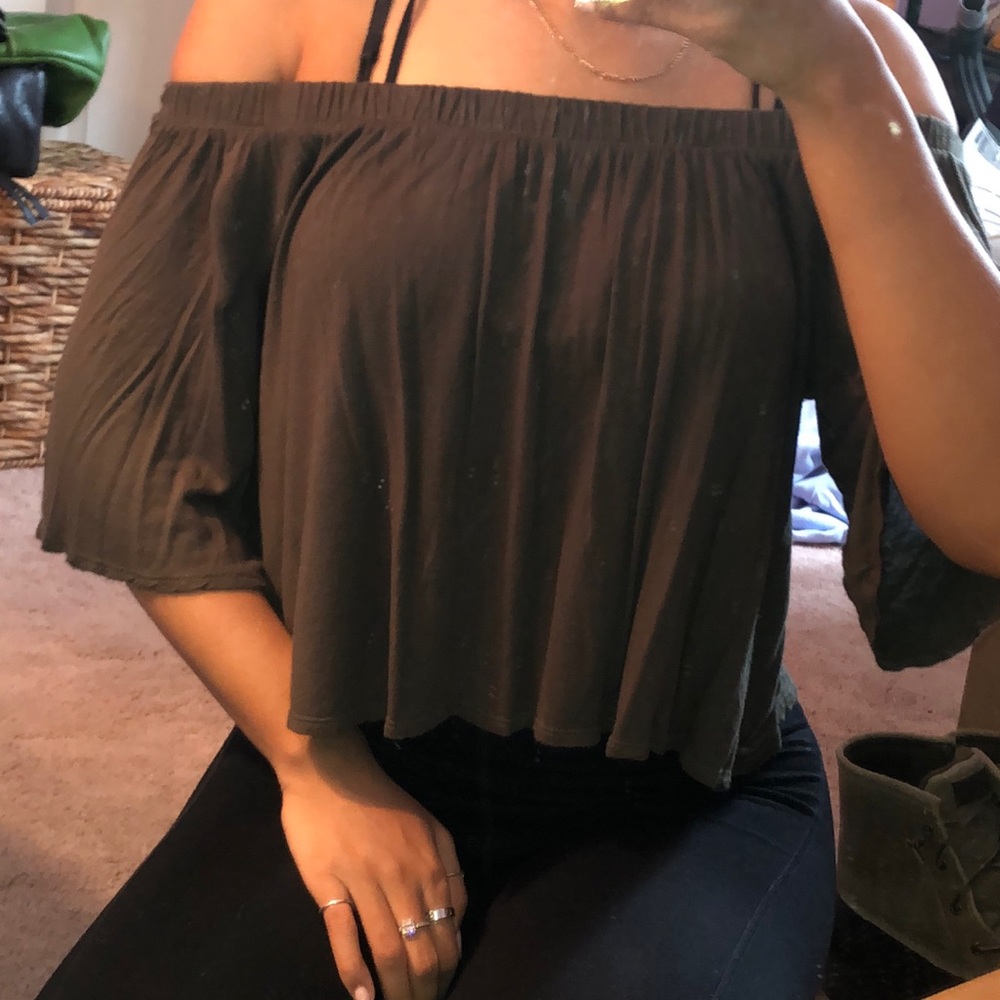 Off the shoulder crop top